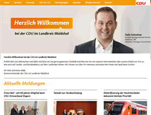 Tablet Screenshot of cdu-wt.de